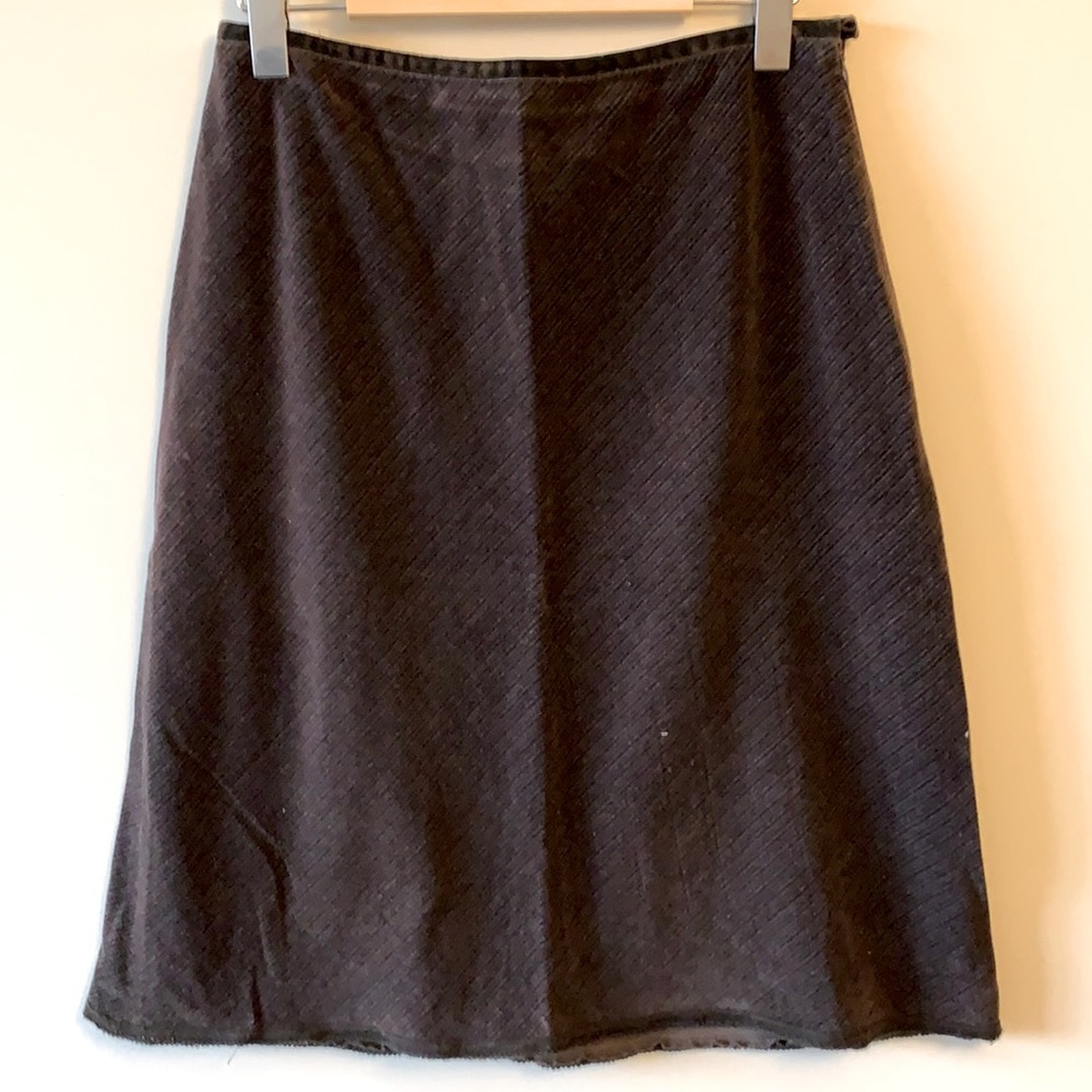 A line midi skirt